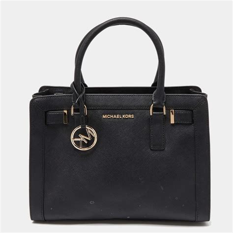 michael kors dillon black medium tote bag|Michael Kors black medium tote.